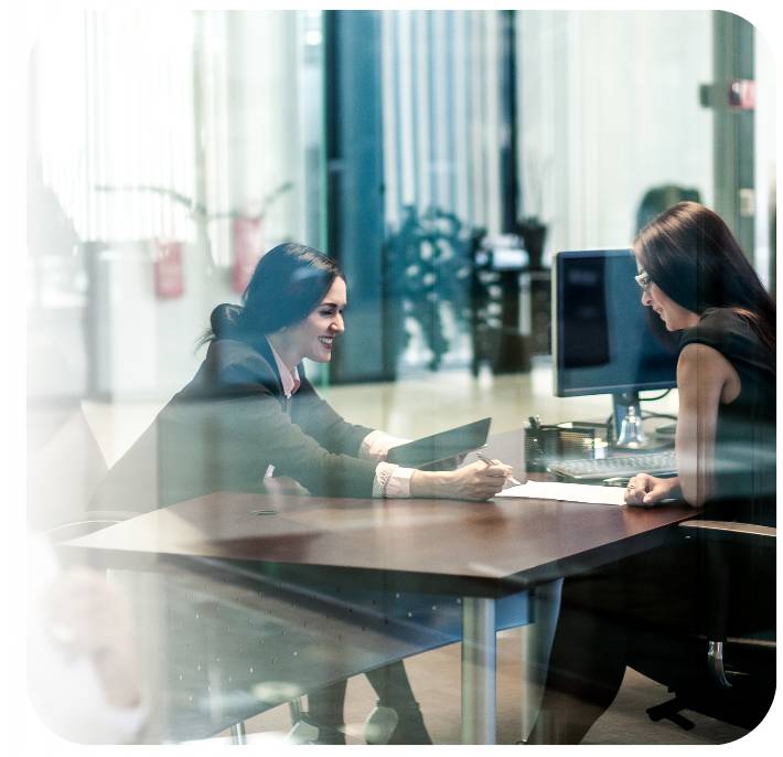 Employee verifying requirements